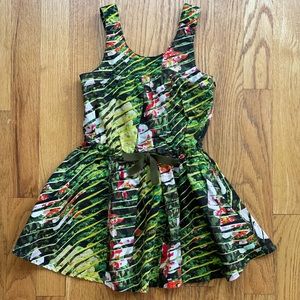 Kenzo girls green dress size 4